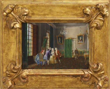 Scuola Veneziana — Scena galante